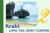 Long tail boat charter from Krabi